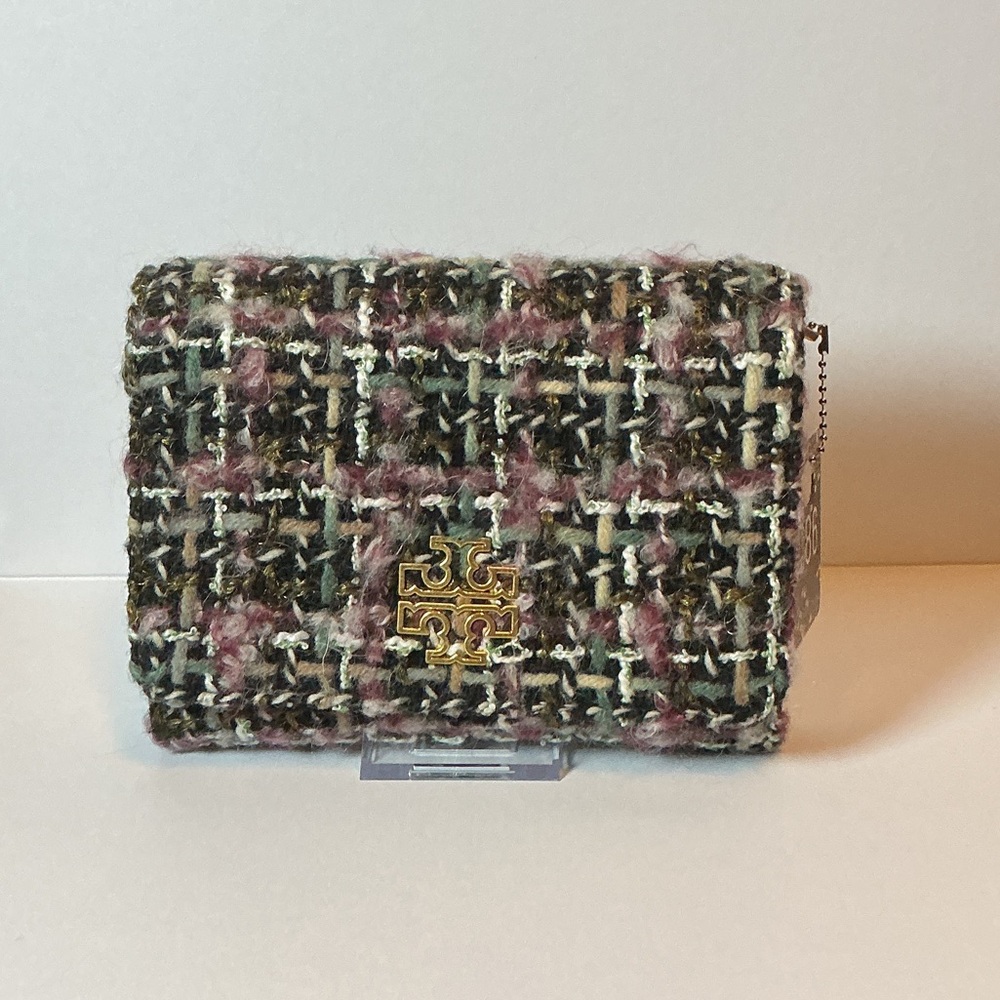 Tory Burch Britten Tweed Crossbody Wallet Bag